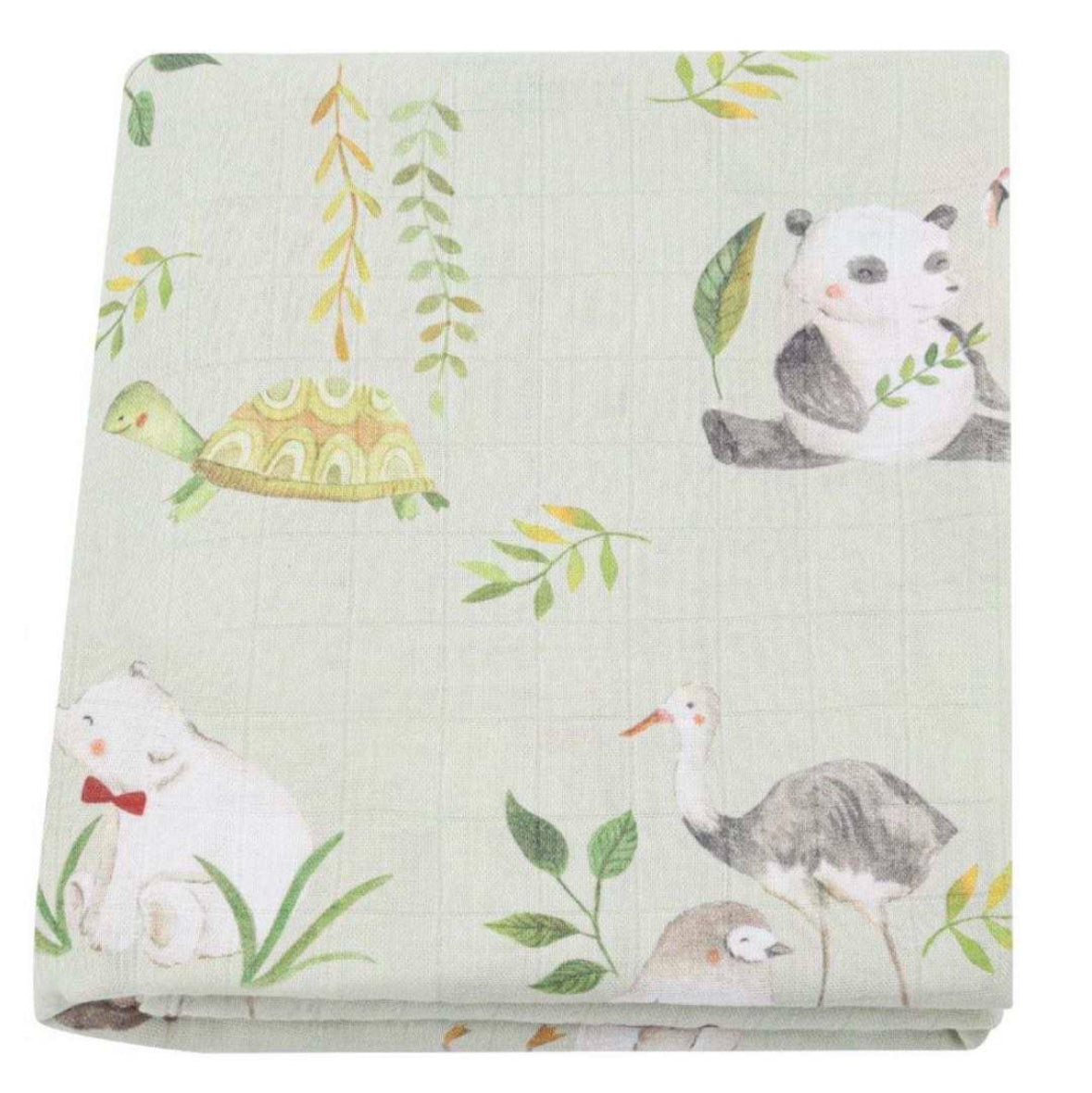 Musselin Decke „Panda“ 120x120