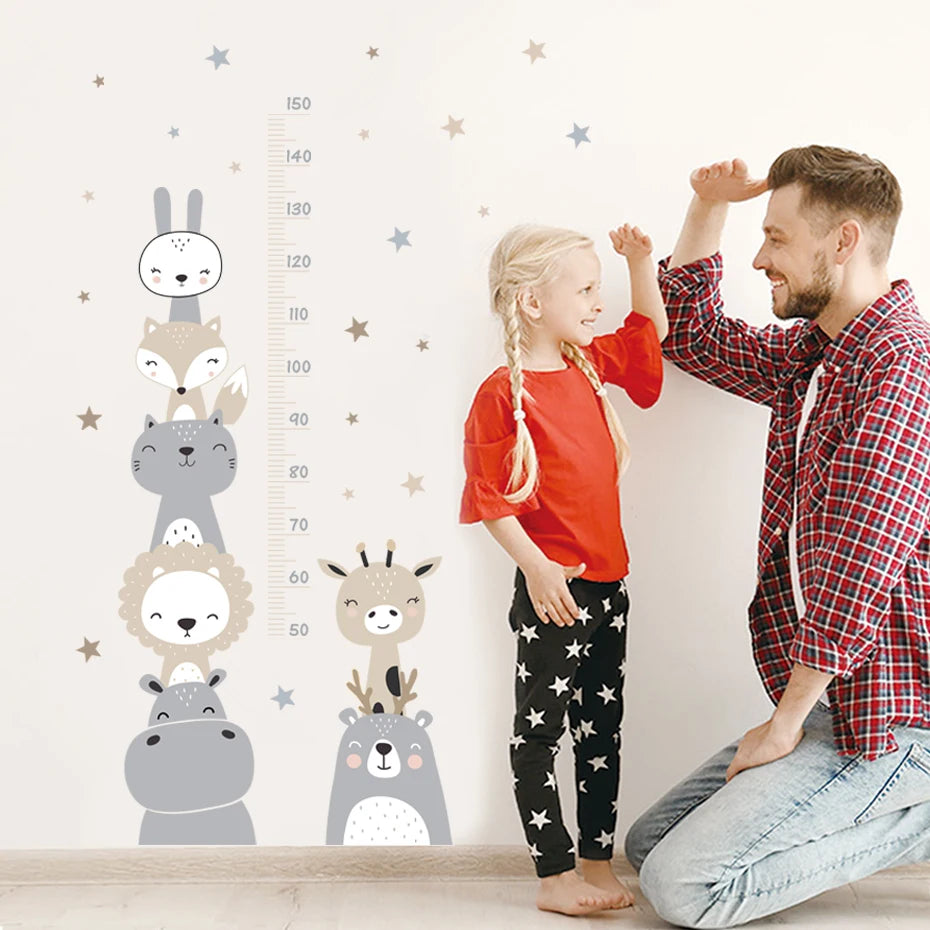 Wandsticker Messlatte