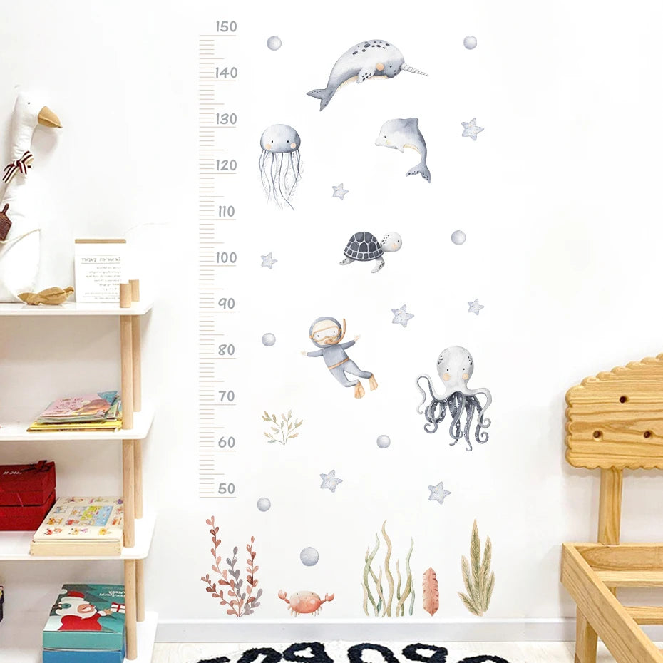 Wandsticker Messlatte