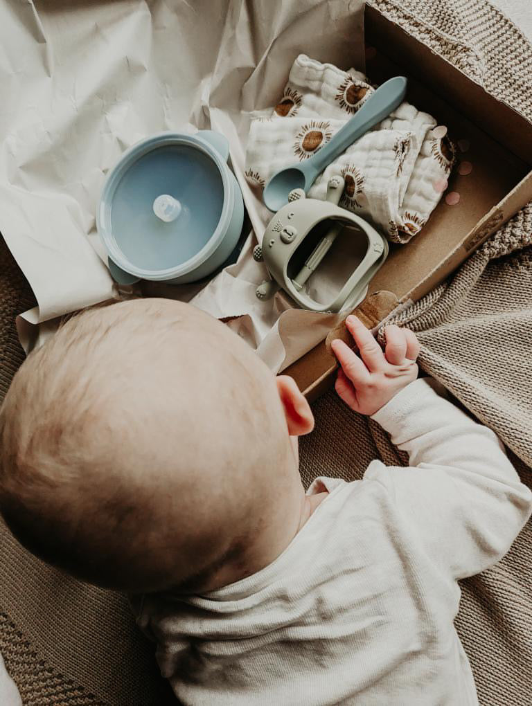 Silikonschüssel mit Deckel