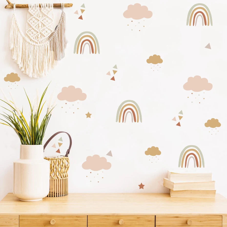 Wandsticker Boho Regenbogen