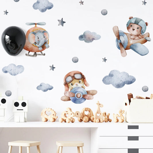 Wandsticker Tierpiloten