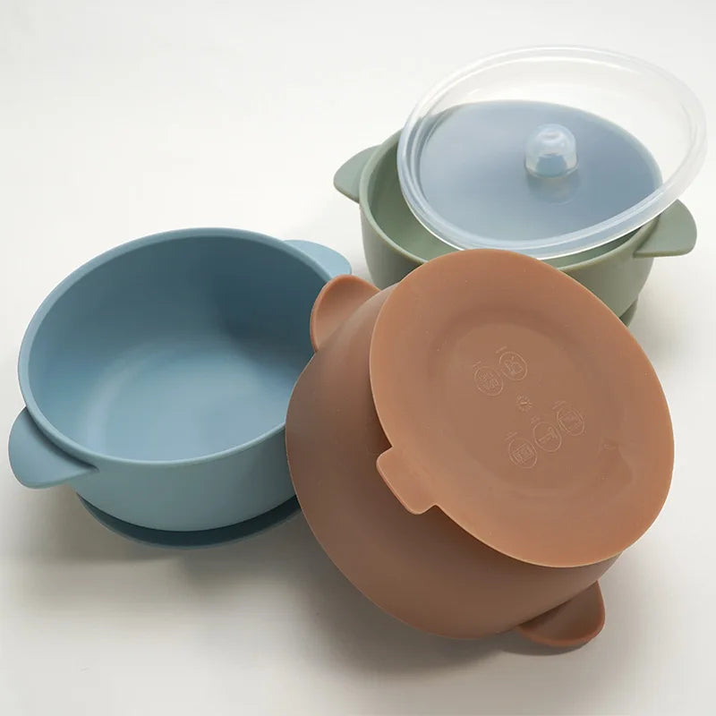 Silikonschüssel mit Deckel